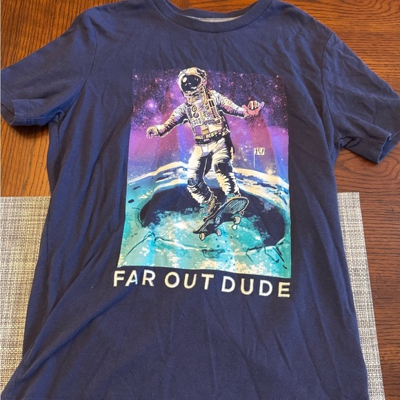 Far Out Dude Graphic T-Shirt Old Navy 10/12 - Picture 1 of 2